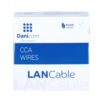 DSIT CAT5e zunanji omrežni kabel U/UTP AWG 24/1 polni vodnik 100 metrov črn
