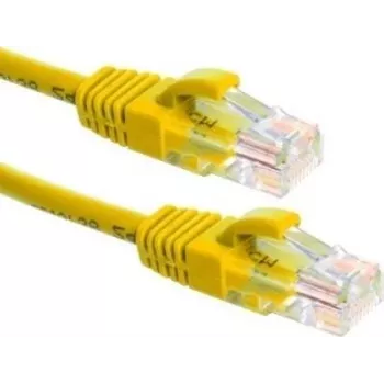 DSIT UTP Cat6a instalacijski kabel, 100 % baker, rumen, 0,25 m, DC-U6A7-002