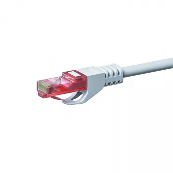 DSIT CAT6 U/UTP gigabitni Ethernet patch kabel, 0,15 m, bel, 100% baker, RJ45, 250 MHz, PVC plašč