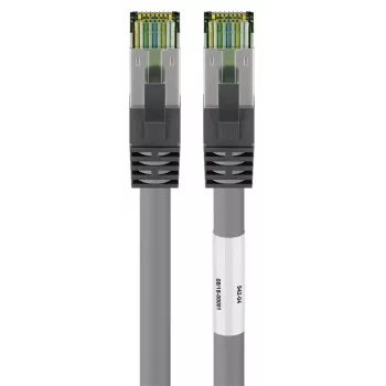 DSIT CAT 8 S/FTP PiMF RJ45mrežni kabel, 5m, siv – 40 Gbit/s, 2000 MHz, pozlačeni kontakti