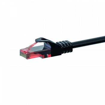 DSIT CAT6 U/UTP mrežni patch kabel, 0,15 m, črn, 100% baker (DC-60-001)