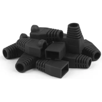 DSIT DANICOM RJ45 zaščitna manšeta črna 10 kosov (DC-RJ45-BOOT-BLACK-10PCE)