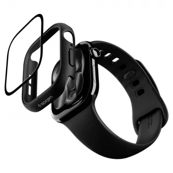 SPIGEN Thin Fit 360 Apple Watch 10 / 11 (46 mm) črn