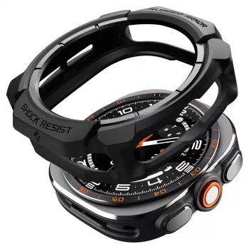 Spigen Rugged Armor ovitek za Samsung Galaxy Watch Ultra 2 2026 (47mm) – mat črn
