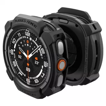 Spigen Rugged Armor ovitek za Samsung Galaxy Watch Ultra 2 2026 (47mm) – mat črn
