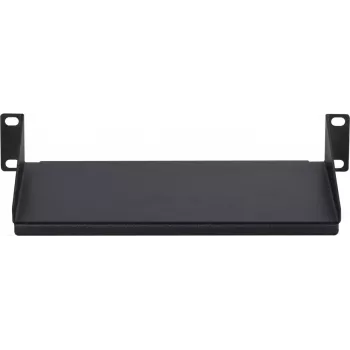 DSIT DS-FH10 10-palčna 1U fiksna rack polica za strežniške omare, črna, 250 x 136 x 44 mm