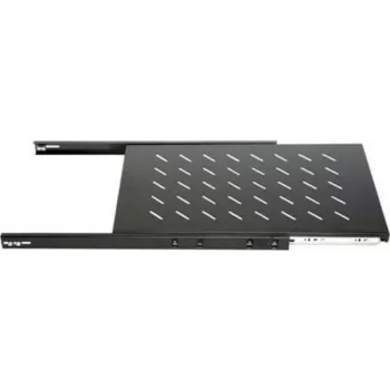 DSIT DS-UH60 1U izvlečna rack polica, obremenitev 18 kg, globina 450 mm, črna