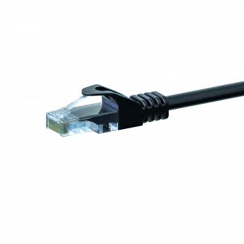 DSIT Cat 5e U/UTP Ethernet patch kabel, 1m, črn, CCA, RJ45, Gigabit