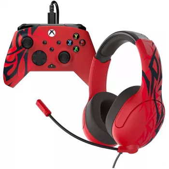 Komplet krmilnika in slušalk Turtle Beach Airlite & Rematch za Xbox, Spirit Red (TBC-2201-65)