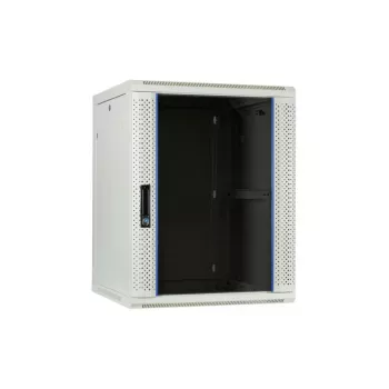 DSIT DS6604W 4U stenska strežniška omara s steklenimi vrati, 600 x 600 x 280 mm, bela