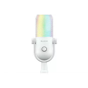 USB kondenzatorski mikrofon RAZER Seiren V3 Chroma 32-bit DSP z RGB osvetlitvijo - bel