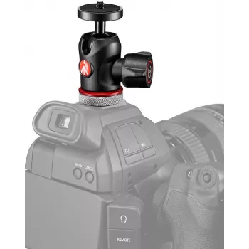 Kroglična glava Manfrotto MH492LCD-BH za nastavek za bliskavico fotoaparata, črna