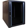 DSIT DS6815 15U 600x800mm stenska strežniška omara s steklenimi vrati, svetlo siva