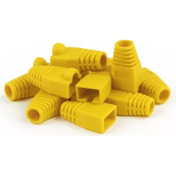 Zaščitni nastavek za razbremenitev kabla DSIT DANICOM RJ45, rumen, 10 kosov