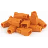 DSIT Danicom RJ45 zaščita oranžna, paket 10 kosov – razbremenitev vleka brez kavljev za Ethernet kable