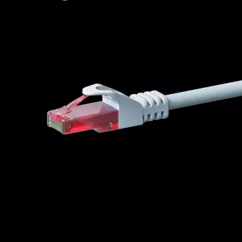 DSIT CAT6 omrežni kabel, U/UTP, 1 meter, bel, 100 % baker (DC-62-010)