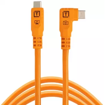 Tether Tools TetherPro Optima 10G kabel USB-C na USB-C kotni, 1,8 m, oranžen (CUC06RTG2-ORG)