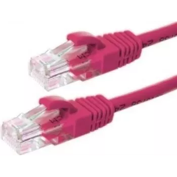 DSIT CAT6 U/UTP Ethernet patch kabel, 10 m, roza, 100 % baker, RJ45, 1 Gbit/s, 250 MHz
