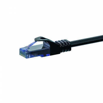 DSIT CAT6a U/UTP 100 % baker Ethernet patch kabel, 2m, črn