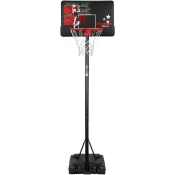BASKETBALL STAND HOT SHOT - prenosni koš za košarko, višinsko nastavljiv 165-220 cm, 75x50 cm polikarbonatna tabla, jeklen obroč, polnilna osnova, za zunanjo uporabo