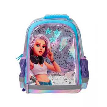 KIDS Wow Holo holografski šolski nahrbtnik 14L A4 dekliški bleščeč