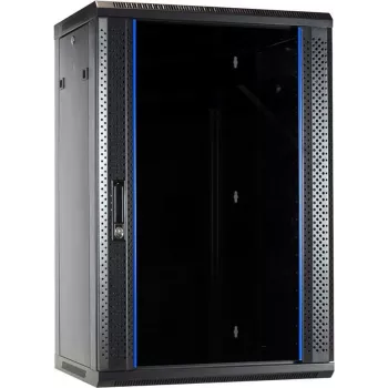 DSIT 18U stenska omara za strežnike z vrati iz stekla 600x450x900 mm (DS6418)