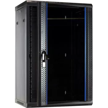 DSIT 18U stenska omara za strežnike z vrati iz stekla 600x450x900 mm (DS6418)