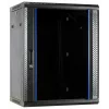 DSIT DS6615 15U stenska omara za strežnike z vrati iz stekla, 600x600x770 mm, črna