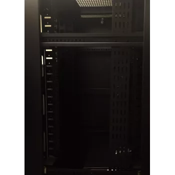DS-IT navpična plošča za upravljanje kablov 37U črna (DS-CABLETRAY-37U)