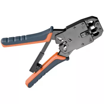 DSIT DC-TOOL-RJ45PRO profesionalno orodje za stiskanje RJ45 konektorjev z rezilom za kable in kleščami za odstranjevanje izolacije