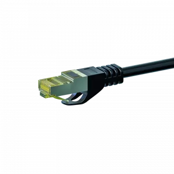 DSIT DC-70-100 Cat.7 S/FTP PiMF RJ45 mrežni patch kabel, 10m, črn, 10 Gbps, 600 MHz