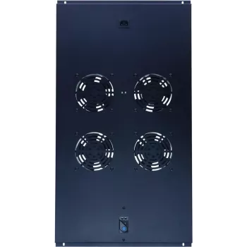 DSIT DS-FT100 4-ventilatorska hladilna enota za strežniški rack s termostatom za omare globine 1000 mm, 1U, 230V, črna