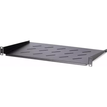 DS-IT 1U fiksna rack polica za stenske omare globine 450 mm, globina 300 mm, črna