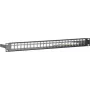 DSIT DS-Patch-24STP 24-portno keystone patch panel S/UTP 1U črn