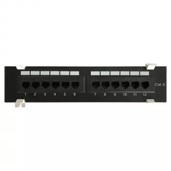 DS-IT CAT 6 stenski patch panel, 12-portni UTP (DS-Patch6-12UTP-WM)