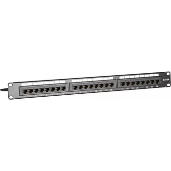 DSIT DS-Patch6a-24UTP 24-portno CAT6a UTP patch panel, 19 inch 1U, 10GbE, PoE+