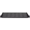 DS-IT 1U fiksna polica za 450 mm globoke stenske omare, 350 mm globine, črna