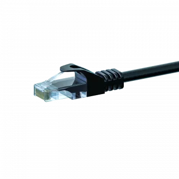 DSIT CAT5e U/UTP mrežni patch kabel, 1m, črn, 100 % baker (DC-50-010)