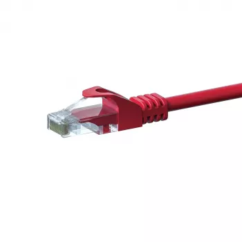 DSIT CAT5e U/UTP mrežni patch kabel, 15 m, rdeč, 100 % baker