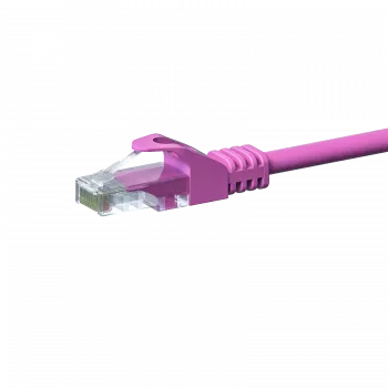 DSIT CAT 5e U/UTP mrežni patch kabel, 3 m, roza, CCA, RJ45, Gigabit Ethernet