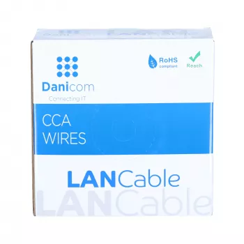 DSIT kabel CAT6 S/FTP 50m na kolutu, siv CCA (DC-SFTP6CCA50-GRY)