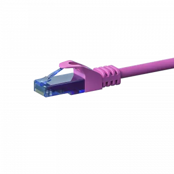 DSIT patch kabel CAT6a U/UTP 100 % baker, 0,15 m, roza