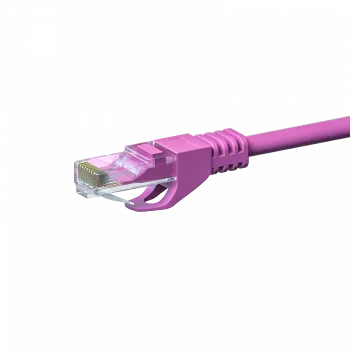 DSIT CAT 6 U/UTP mrežni kabel, 3 m, roza, CCA, RJ45, Gigabit Ethernet patch kabel