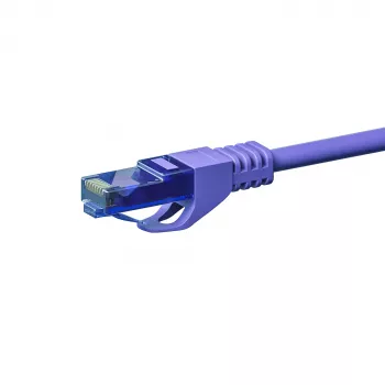 DSIT CAT6a U/UTP 100% bakren patch kabel, 7,5 m, vijoličen, RJ45, 10Gbps, 500MHz