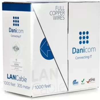 DSIT DANICOM CAT6 UTP 305m kabel s polnim vodnikom – LSZH (B2ca) – DC-UTP6-305S-B2CA