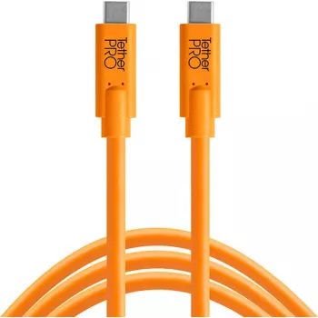 Tether Tools TetherPro kabel USB-C na USB-C, 0,9 m, oranžen (CUC03-ORG)