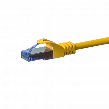 DSIT CAT6a U/UTP 100% bakren Ethernet patch kabel, 0,15 m, rumen
