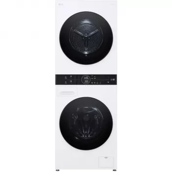 LG WashTower WT1210WWF pralno-sušilni stroj 12kg z Wi-Fi in toplotno črpalko, bel