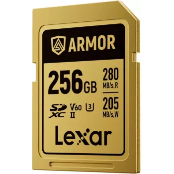 Lexar Professional ARMOR GOLD pomnilniška kartica SDXC UHS-II, 256 GB, V60 (LSDAMGL256G-RNNNG)