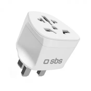 SBS univerzalni potovalni adapter za Veliko Britanijo - bel